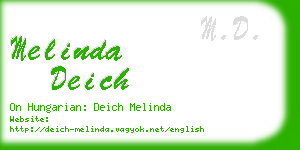 melinda deich business card